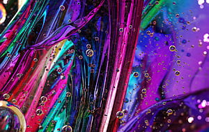 Rainbow Bubbles, abstract, digital-art, bubbles, deviantart wallpaper