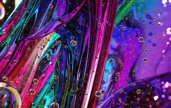 Rainbow Bubbles, abstract, digital-art, bubbles, deviantart wallpaper