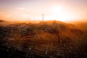 San Francisco Skyline Drone View, san-franciso, world, city, skyline, drone-view wallpaper