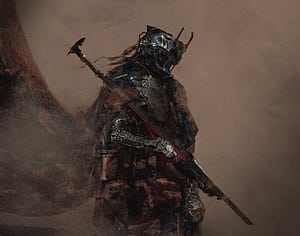 dark, warrior wallpaper