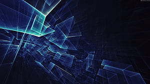 Cubes, Geometric Abstract wallpaper