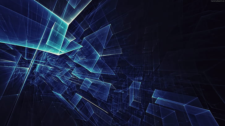 Cubes, Geometric Abstract wallpaper