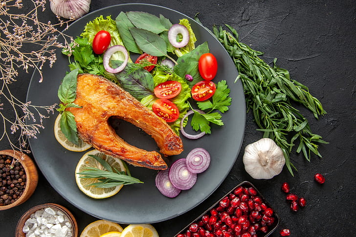 food, fish wallpaper