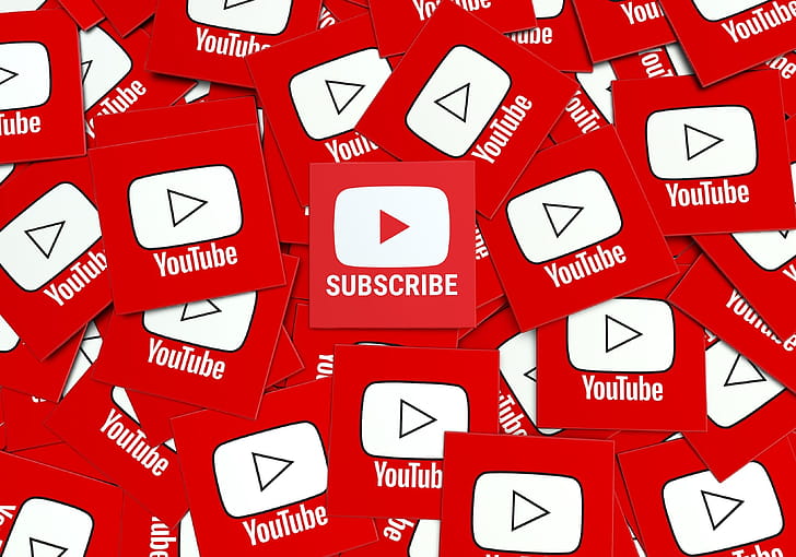 Subscribe button, YouTube wallpaper