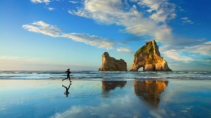 Windows 10 ,  background, Microsoft visual, Feminine workout wallpaper