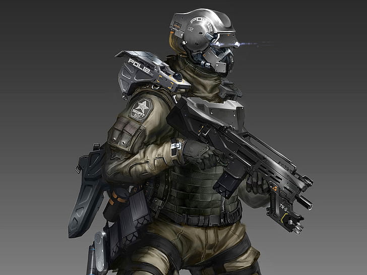 Sci Fi, Warrior wallpaper