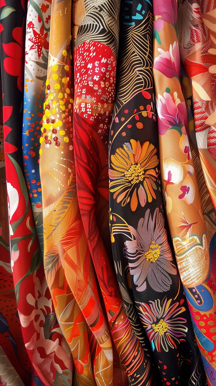 Textile Elegance phone wallpaper