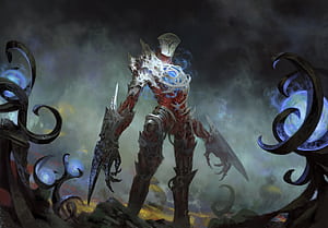 dark, warrior wallpaper