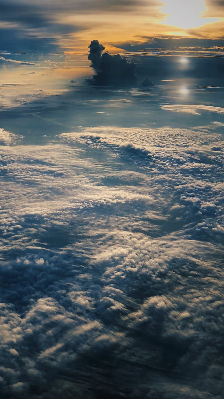 Above the clouds , Clouds, phone wallpaper