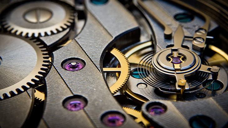 Gears, Clock wallpaper