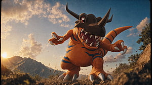 Greymon Unleashed —   Digimon wallpaper