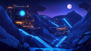 Starlit Crypto Mining:  Adventure wallpaper