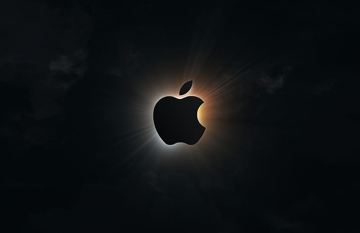 Apple - Total Solar Eclipse, technology, Apple Inc., eclipse wallpaper