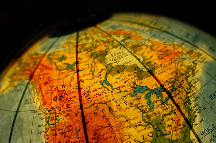 Close-up, Globe wallpaper