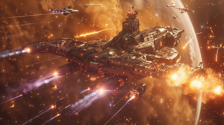 battlecruiser, Sci Fi wallpaper