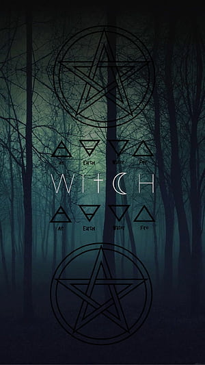 Pentacle, Witches phone wallpaper