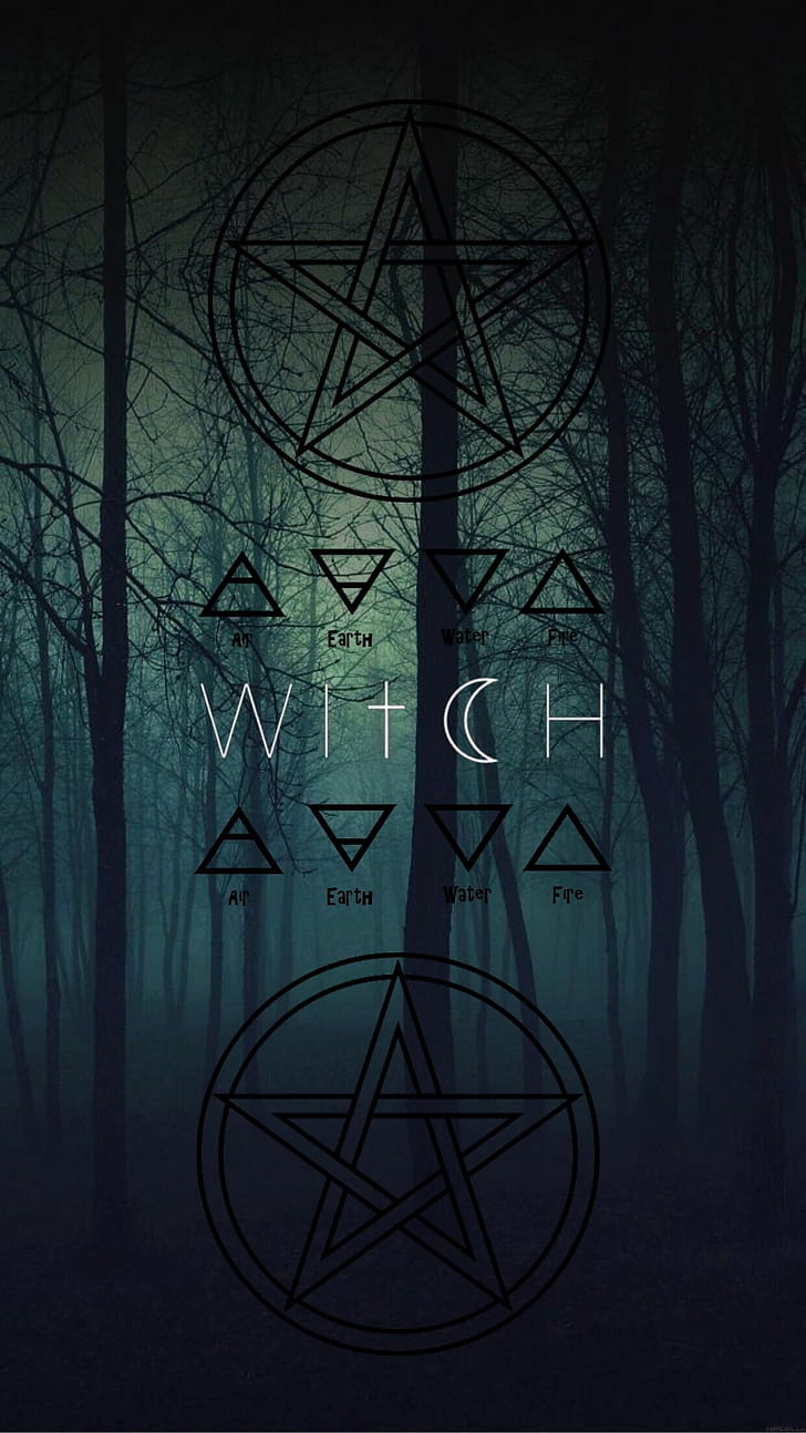 Pentacle, Witches phone wallpaper