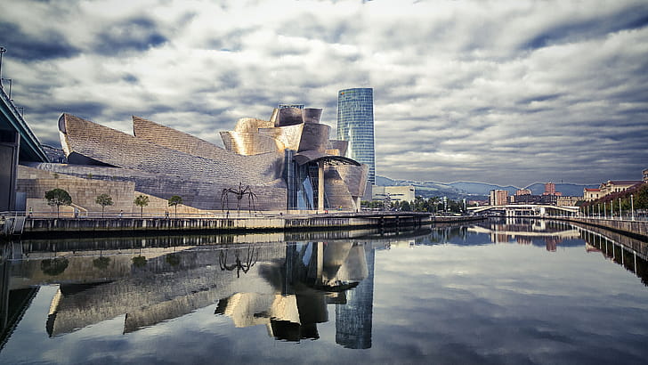 Building, Reflection wallpaper