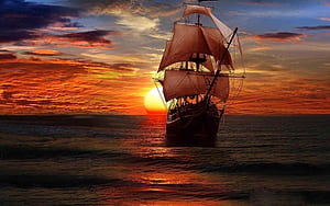 Jackdaw Ship, wallpaper