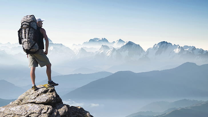 Mountains, Backpacking wallpaper
