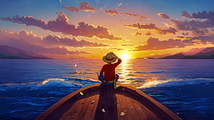 Monkey D Luffy, one-piece, monkey-d-luffy, tv-shows, anime, artwork, artist, digital-art, ai wallpaper