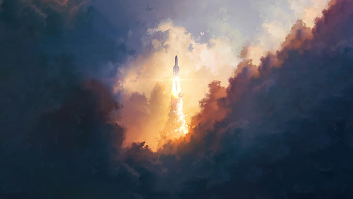 Rocket, Spaceship wallpaper