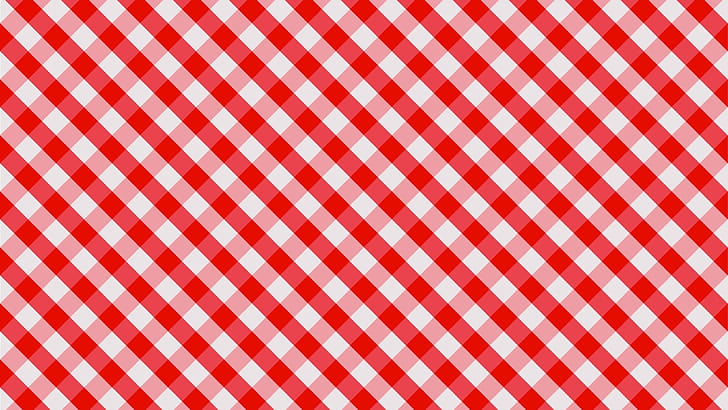 Red Checked, White, Textile, Background wallpaper