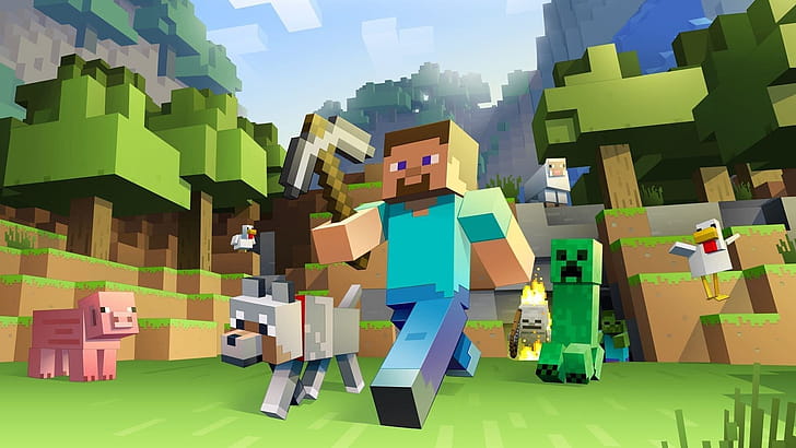 Steve, Minecraft wallpaper