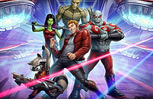 Gamora, Groot, Comics, Marvel wallpaper