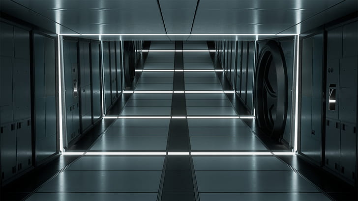 Lukas Schmidt, Passengers, Sci-fi corridor wallpaper