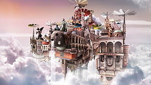 Cloudscape, cloudscape, creative, graphics wallpaper