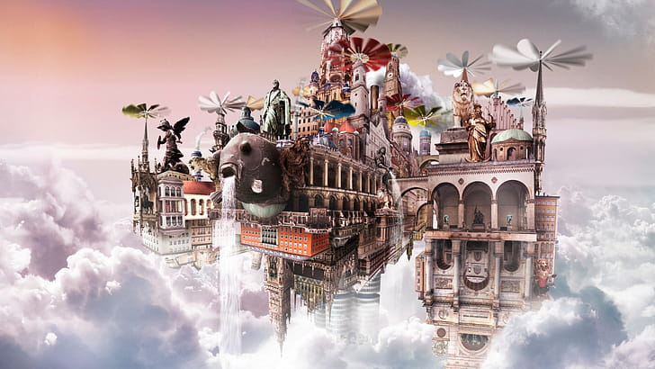 Cloudscape, cloudscape, creative, graphics wallpaper