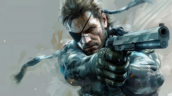 Solid Snake in Action - Metal Gear Solid, video game, Metal Gear Solid, Solid Snake wallpaper