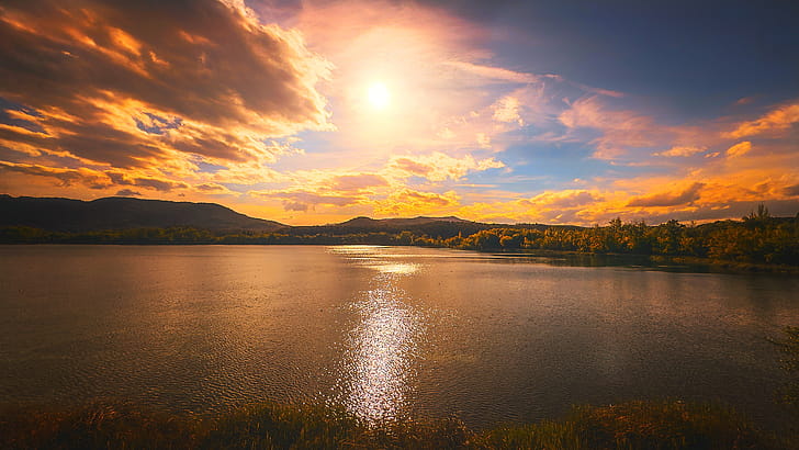 landscape, sunset wallpaper
