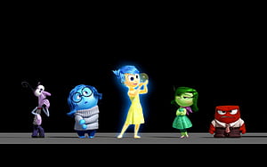 Inside Out, Pixar, Widescreen, Joy wallpaper