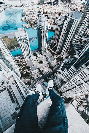 Dubai, Rooftop phone wallpaper