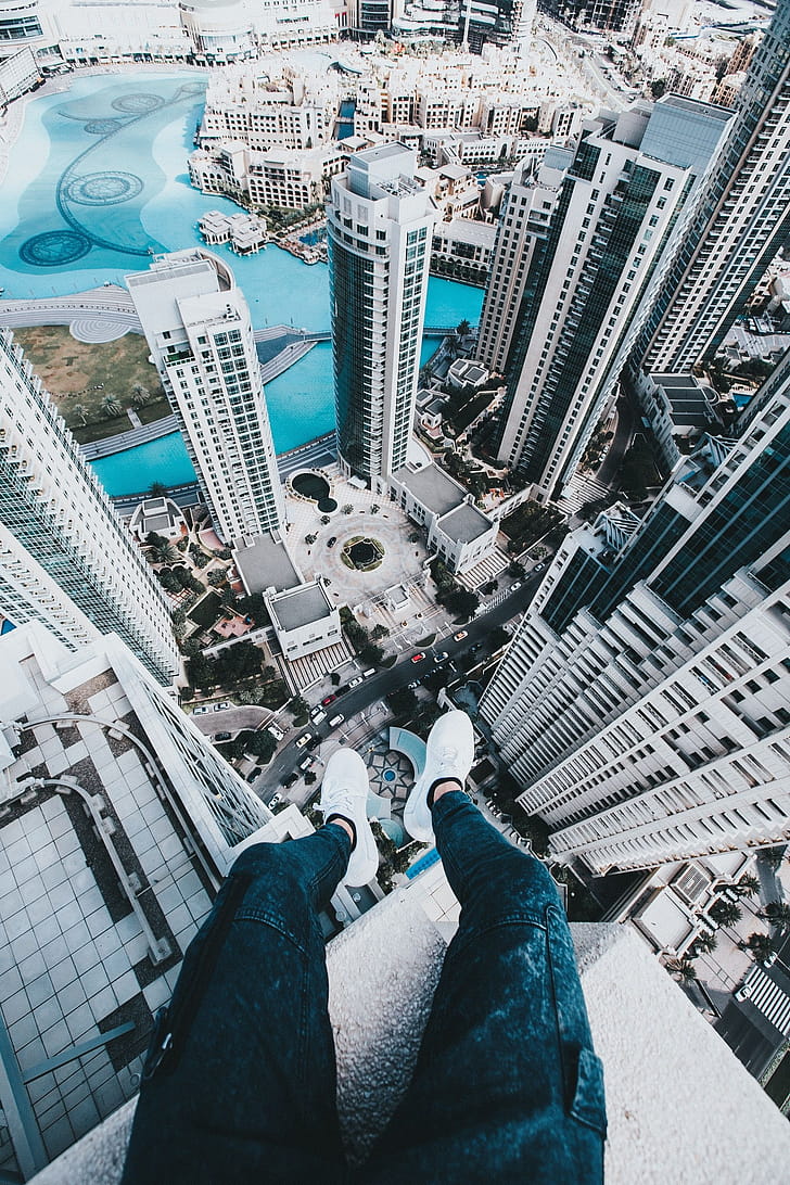 Dubai, Rooftop phone wallpaper