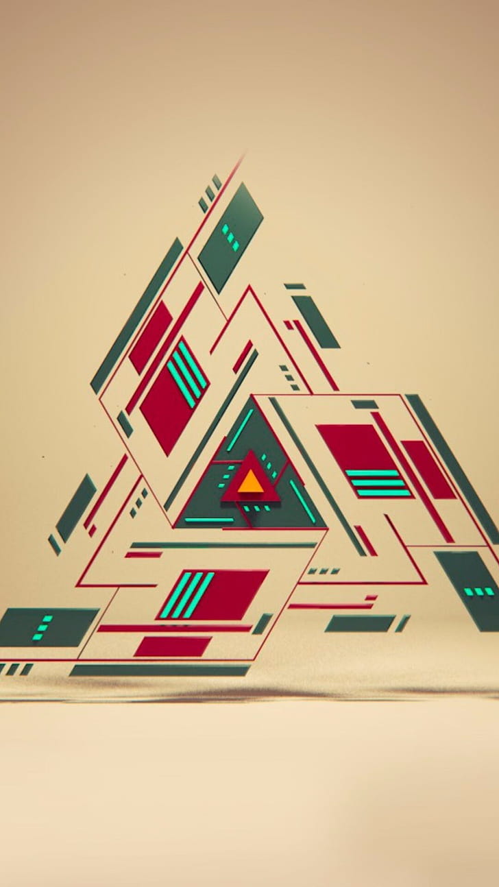 Abstract forms, Organic patterns, Harmonious composition, Visual impact phone wallpaper