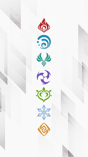 Elements, Genshin Impact phone wallpaper