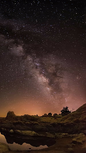 Milky Way, , Stunning visuals phone wallpaper