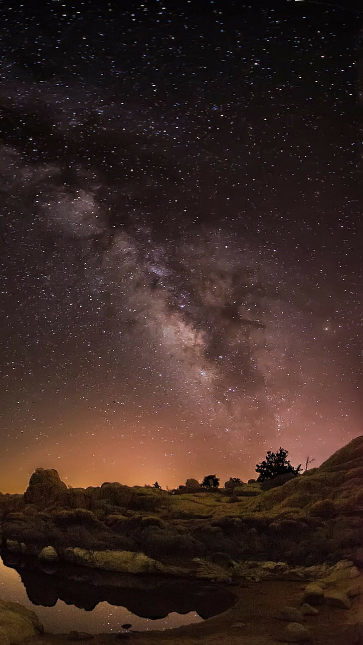 Milky Way, , Stunning visuals phone wallpaper