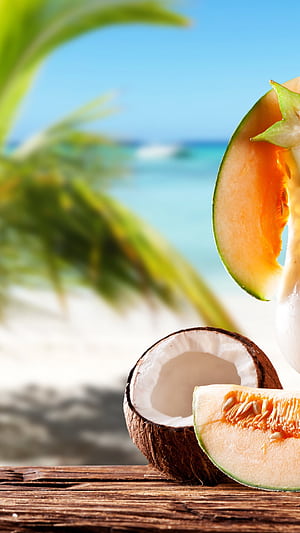 Melon, Coconuts phone wallpaper