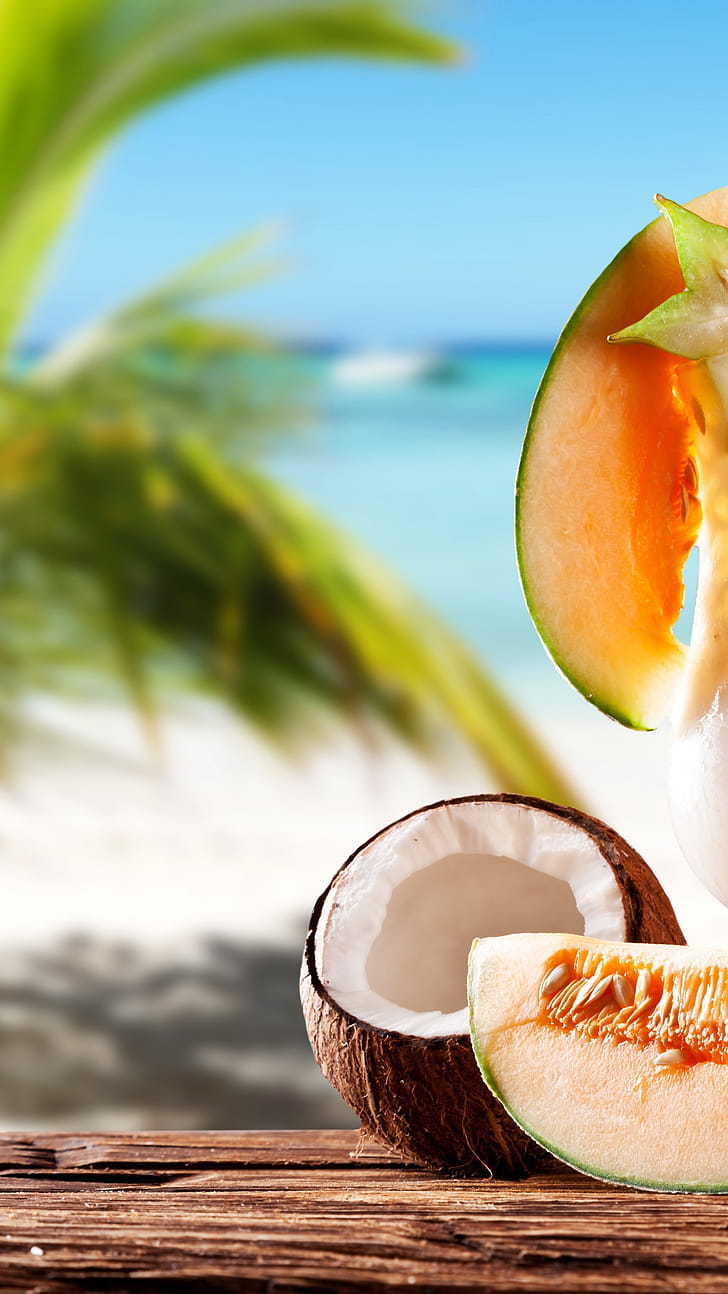 Melon, Coconuts phone wallpaper