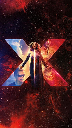 Dark Phoenix, phone wallpaper