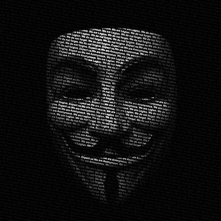 Anonymous, Dark phone wallpaper