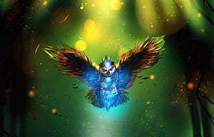Owl Art , owl, artist, artwork, digital-art, deviantart wallpaper