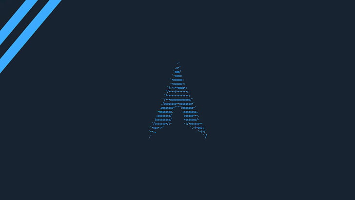 Arch Linux Dark , linux, computer, dark, minimalism, minimalist wallpaper