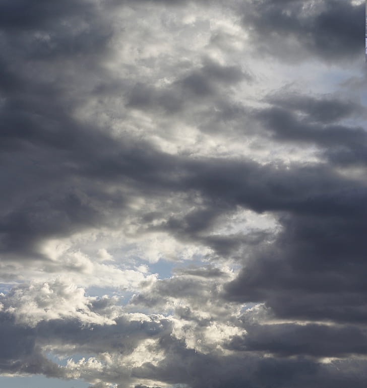 Gray Cloudy Sky, Epic texture, Gray cloud pattern, Dynamic sky texture phone wallpaper