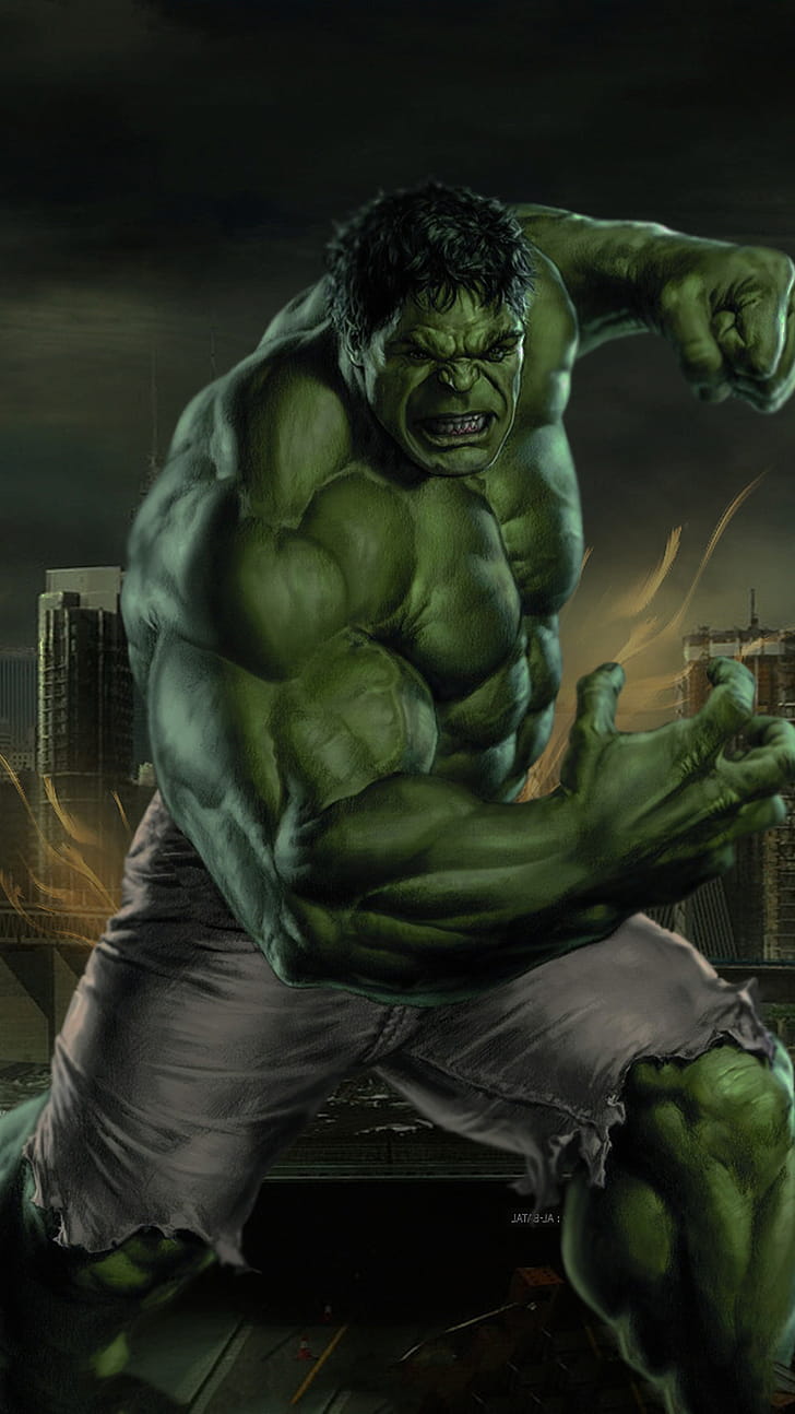 Comic, Hulk phone wallpaper