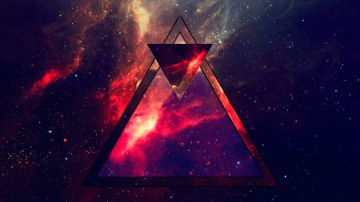 Triangle, Abstract, Space, wallpaper